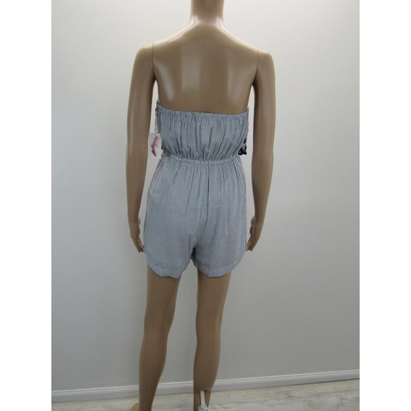 JESSICA SIMPSON STRIPE TUBE TOP STYLE ROMPER - Picture 3 of 7